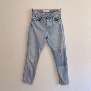 Abercrombie High Rise Mom Jeans 25